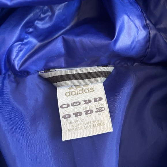 Adidas Shiny Blue Puffer Coat - Picture 2 of 3